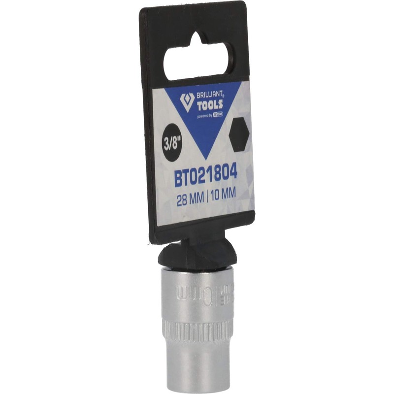 BRILLIANT TOOLS BT021804 3/8 Inch Hex Socket, 10 mm [Powered