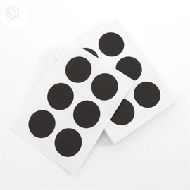 루아르셀 30mm Round Stickers 60 Sheets Black Diary Stickers Color Stickers Regular Stickers