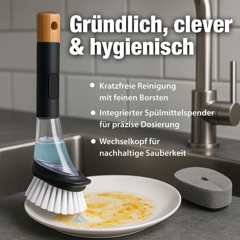 Sichler Haushaltsgeräte Zubehör zu 8er-Set Spülschwämme für Spülbürste SPB-15 XXXXXXXXXXXXXXXXX