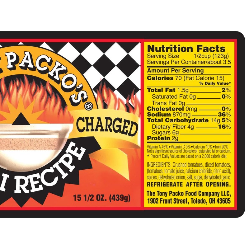 Tony Packo’s Super Charged Chili Recipe Base, 15.5 Oz Jars