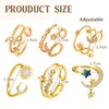 XSDSLS 6 Piece Women's Ring Set with Star Moon, Adjustable