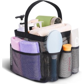 Unbranded Mesh Shower Caddy Portable for College Dorm Room Essentials, 8-Pocket Large