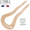 Camila-Paris CP3096 French Twist Stick Clip Pins, beige, ondulado horquilla