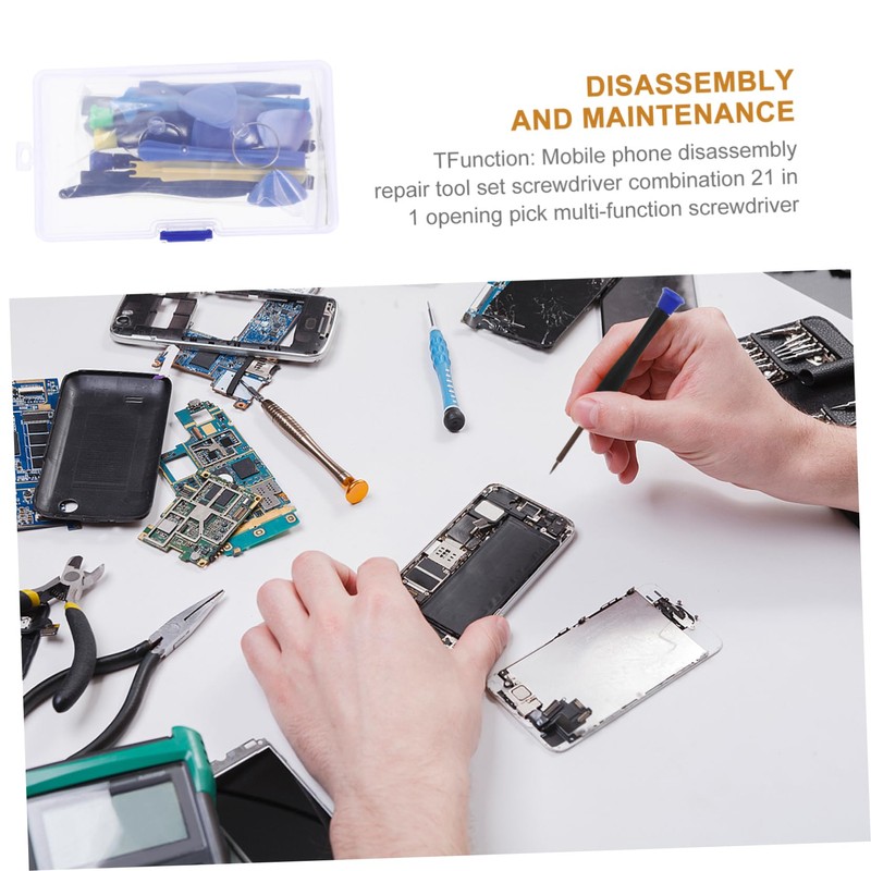 Operitacx 21-in-1 Cell Tool Kit Compatible Watch Electronic Screwdriver Set