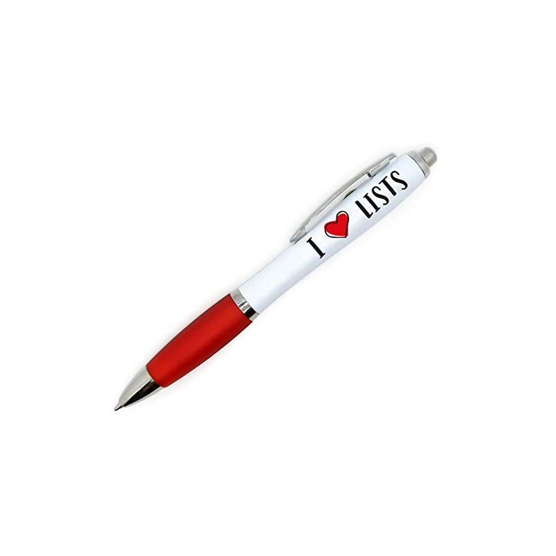 PartiKraft - I LOVE LISTS - Novelty Retractable Pen with