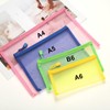 PATIKIL A4 Mesh Zipper Pouch Bags, 5 PCS Mesh Bags