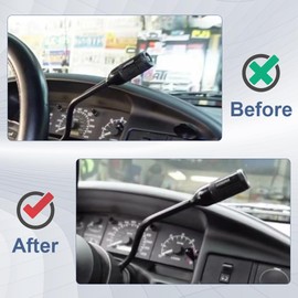 COOL STAR Transmission Gear Shifter Lever and Overdrive Switch Kit Compatible with Ford Bronco F-150 F-250 F-350 F53 F59 1992-1997 Replace F4TZ-7210-B F4TZ7210B F2TZ-7210-F