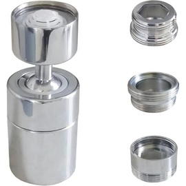 Aireador de llave para fregadero de cocina, aireador de boquilla para llave de cocina, baño, extensor de llave, rociador giratorio de 360 grados para cabezal de llave del fregadero (80° Ángulo 3