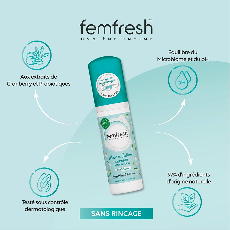 Femfresh - Intimate Foam for Daily Use Rinse Free with