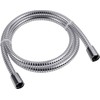 CORNAT TECB3372 Shower Hose Plastic 1,5m Trans./chr, Transparent, 150 cm
