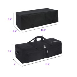 YELAIYEHAO Carrying Bag Compatible with Cricut Explore Air and Maker, Waterproof Tote Bag Compatible with Cricut Explore Air and Supplies (Black, 2 Pieces)