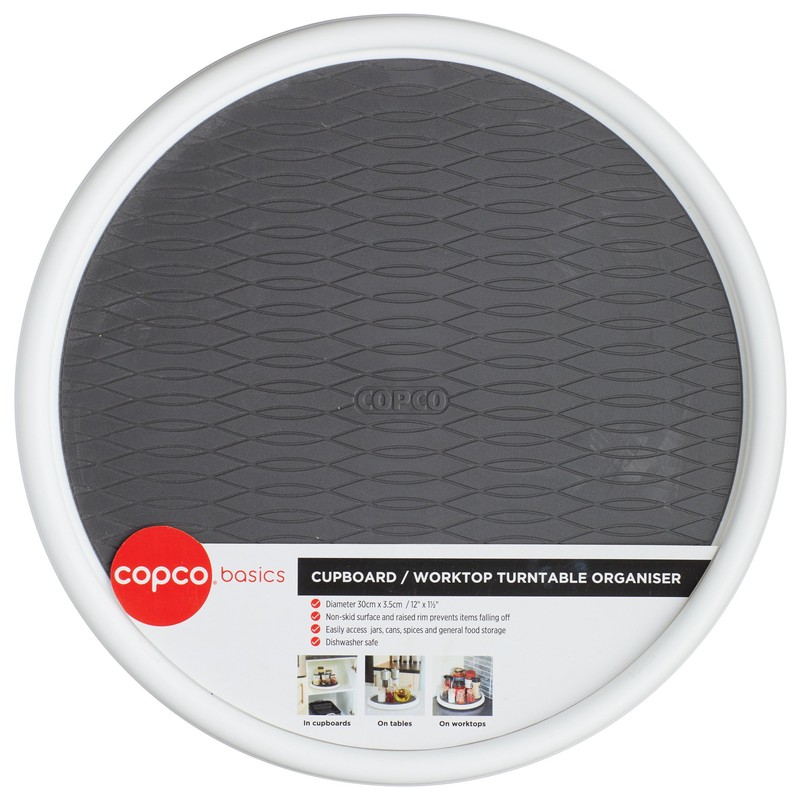 Copco Basics Rotating Tray, Kitchen and Shelf Organiser, Large, 30