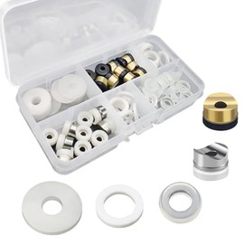 50Pcs Airless Paint Sprayer Gaskets Seal Tip Gaskets Nylon Flat Spacers Silicone Gaskets Airless Sprayer Accessories for Airless Tips and Spray Gun Extension Rods