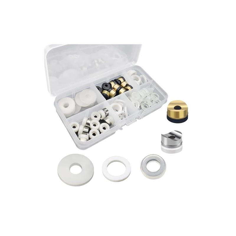 50Pcs Airless Paint Sprayer Gaskets Seal Tip Gaskets Nylon Flat
