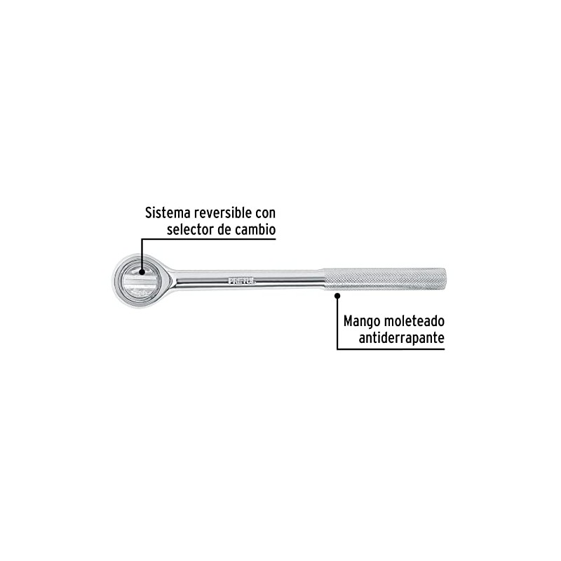 Pretul M-1252P, Matraca cabeza redonda, cuadro 1/2", Pretul