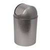 Umbra Mezzo Swing-Top Waste Can, 2.5-Gallon (9 L), Brushed Nickel/Silver