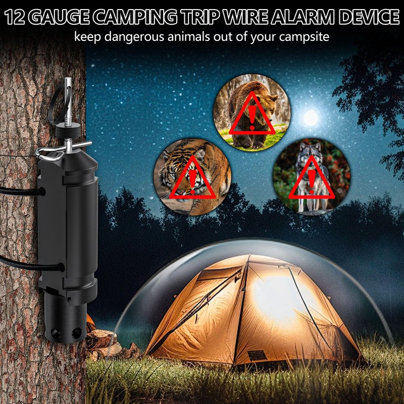 Perimeter Trip Alarm with Trip Wire - 12 Gauge Camping