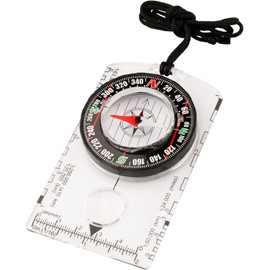 Compass, Mountain Climbing, Waterproof Oil Compass, With Compass, Compass With Compass, Compass, Compass For Mountaineering, Camping, Disaster Preparedness Device (Transparent)