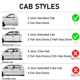 Lightronic Extra Durable Clip-on in-Channel Auto Vent Window Visor, Fits 1995-2004 Toyota Tacoma, Regular Cab/XtraCab, UV Protection Rain Guard, Original Wind Deflector, No-Drill, Dark Smoke, 2-Pcs