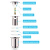 Keymark Universal Drain Fitting with Overflow Brushed Nickel - Keymark