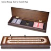 AMEROUS Wooden Cribbage Board Game Set with Magnetic Lock -