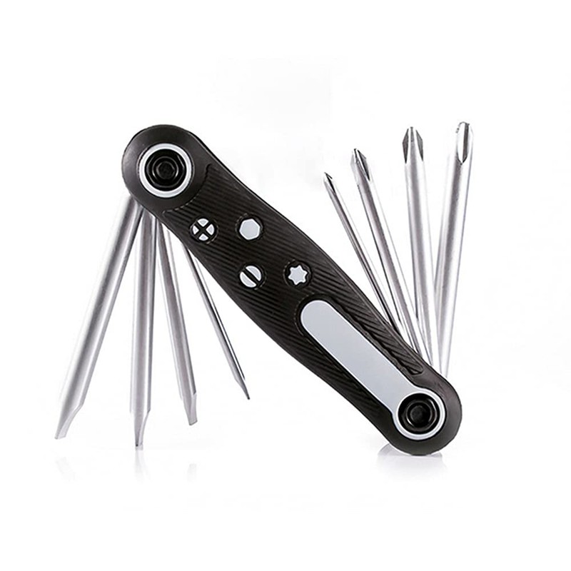 BOROCO 8 in 1 Multifunction Folding Screwdriver Set Portable Phillips