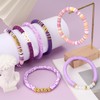 JOLYEAK 7PCS Friendship Bracelets,Heishi Clay Bead Bracelet,Stackable Preppy Bracelets for