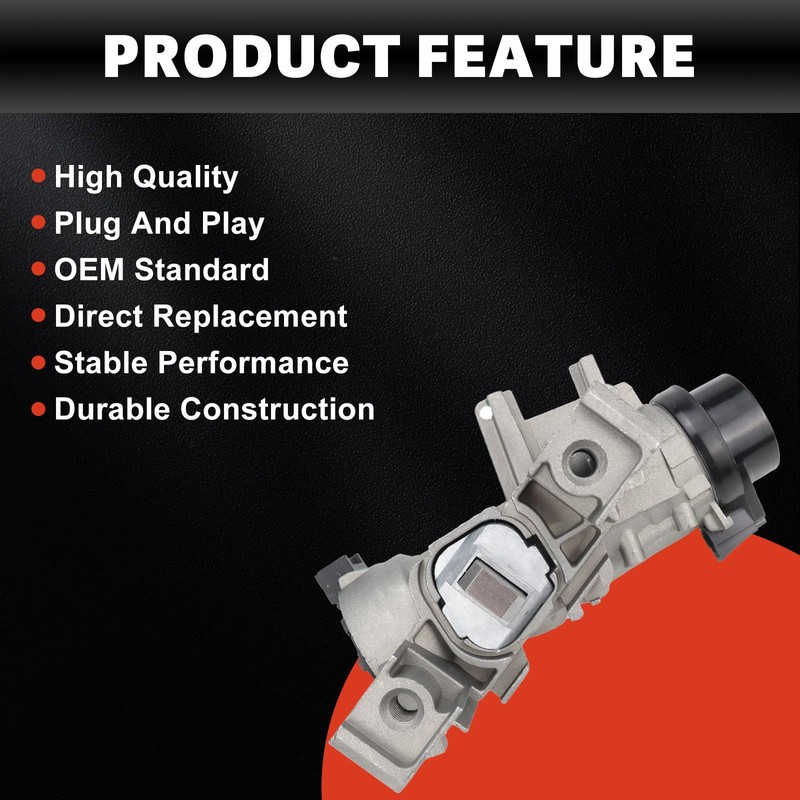 USTAR Ignition Switch Lock Cylinder Assembly with Key Compatible with