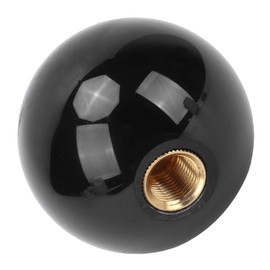 01 02 015 Knob Shifter Ball, 54mm Head Diameter Universal M12x1.25 Hole Size Gear Knob Head for Most Models for Most Models(Black)