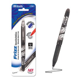 BAZIC Frizz Black Erasable Gel Pen with Grip (17062)