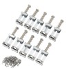 60Pcs Guitar Bridge Saddles Tuning Stability Silver No Burrs Easy