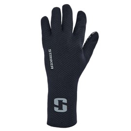 Striker Unisex Stealth Waterproof Breathable Outdoor Fishing Gloves with Extended Cuff & Tech Touch Index Fingertip, Black/Gray, 3X-Large