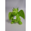Drache 28.5 cm aufrecht sitzend grün Softvelour