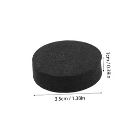 TEHAUX 48Pcs Black Self Stick Slip Furniture Foot Pads Round Shock Absorbing Leg Protectors for Chairs Tables and Appliances Floor Protection for Home Office