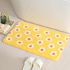 Floral Bath Mat Super Absorbent Bath Rug Non Slip Machine