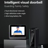 Video Doorbell, 4.3 Inch Screen, 170° Wide Angle, Two Way