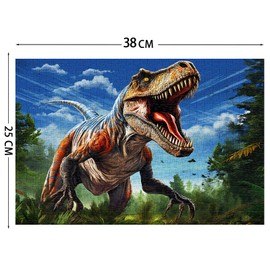 Jigsaw Puzzles 100 Pieces for Kids Jigsaw Puzzles for Kids 100 Piece Puzzle Educational Learning Toys for 6 7 8 9 Girls and Boys-Tyrannosaurus Rex
