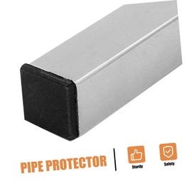 KONTONTY 12pcs Square Tube Gasket Plastic End Caps for Furniture Tube Protectors Chair End Covers