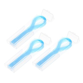 Baluue 150 Piezas hilo limpieza bucal flosser roscadores retenedor enhebradores palillos dientes seda floja hilo nailon para corsé accesorios nylon