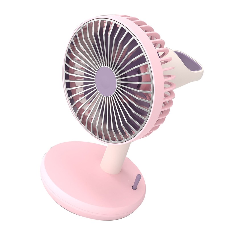 Desk Fan 3 Speed USB Charging Simple 1200mAh Quiet Portable