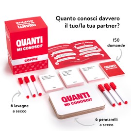 The World Game Brettspiel für Paare – Italienisch – 150 Fragen auf Karten, um Sich Besser kennenzulernen – Geschenk für Erwachsene, Valentinstag, Jahrestag