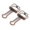 80Pcs Hollow Binder Clips 0.7in Sturdy Metal Hollow Out Strong