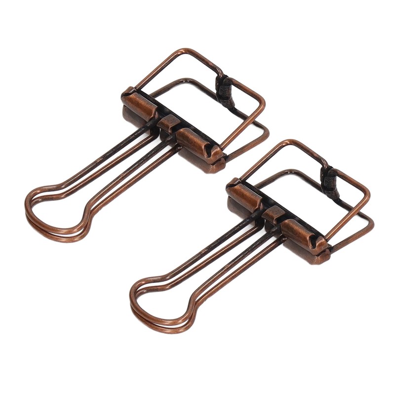 80Pcs Hollow Binder Clips 0.7in Sturdy Metal Hollow Out Strong