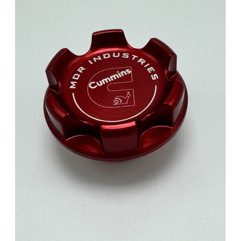 MDR Anodized Red Billet Oil Cap for Dodge Cummins 24V