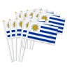 10 PCS Uruguay Handheld Small Flag, Uruguayan Hand held Mini