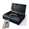 PINEWORLD Gun Safe, Biometric Gun Safes For Handgun, Pistol Safe