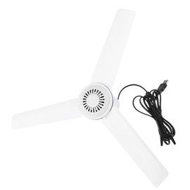Yipgou 5V USB Ceiling Fan 19.7inch Portable USB Fan Mini USB Hanging Camping Tent Fans for Outdoor Gazebo Battery Powered Ceiling Fan Silent Design