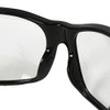 Crossfire CK7 Premium Safety Eyewear, Shiny Black Frame with Clear