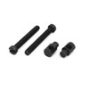 sourcing map Chainsaw Tension Adjuster Screw Nut Black 2pcs for