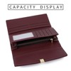 LEEXTON Multifunctional Women's Long Purse, Large Purse, PU Leather Wallet